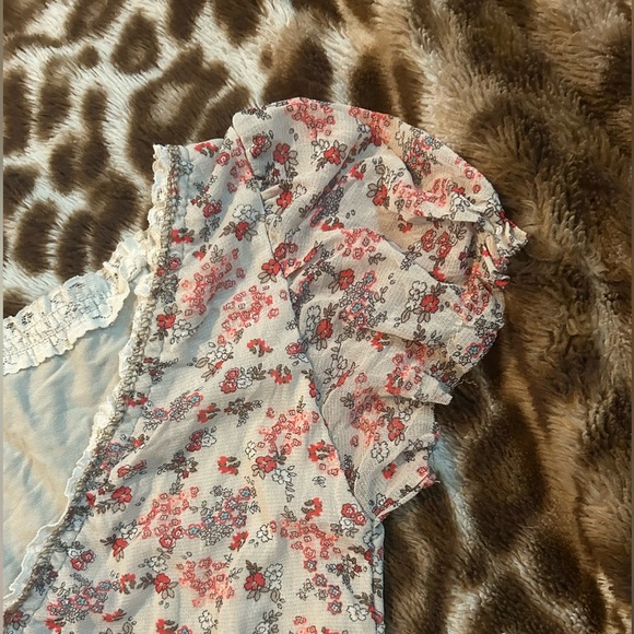 Floral Lace Trim Dress - Picture 7 of 7